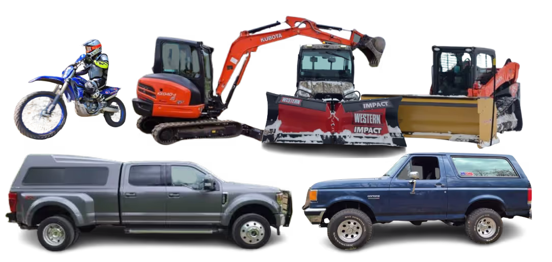 Dave Mann's vehicles and equipment using AMSOIL products