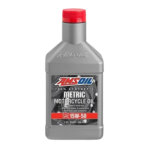 AMSOIL 15W-50 100% Synthetic Metric Motorcycle Oil