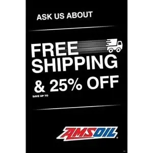 AMSOIL Free Shipping & 25% Off Insert