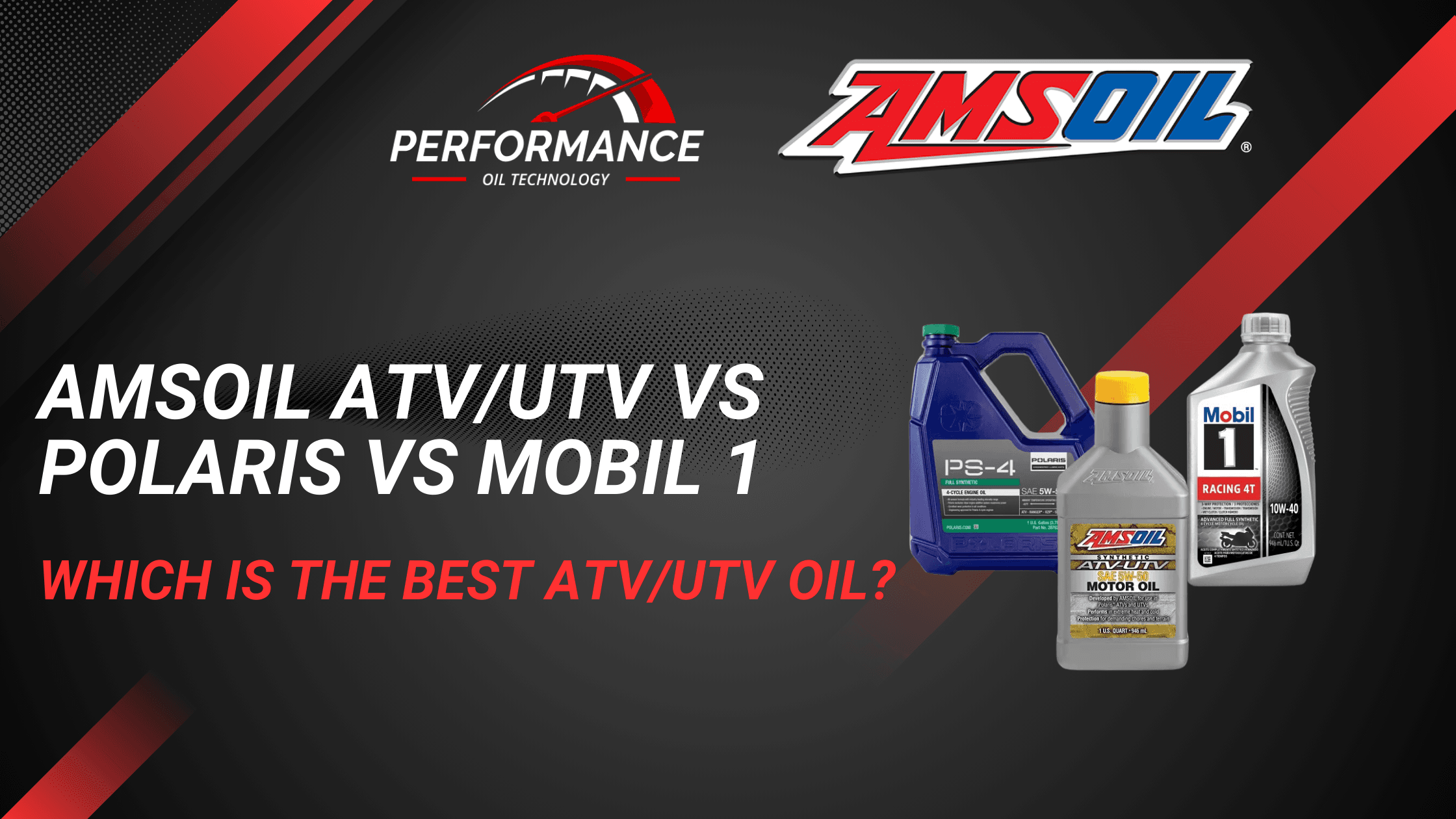 AMSOIL vs Polaris vs Mobil 1 - Which oil is best for ATVs/UTVs?