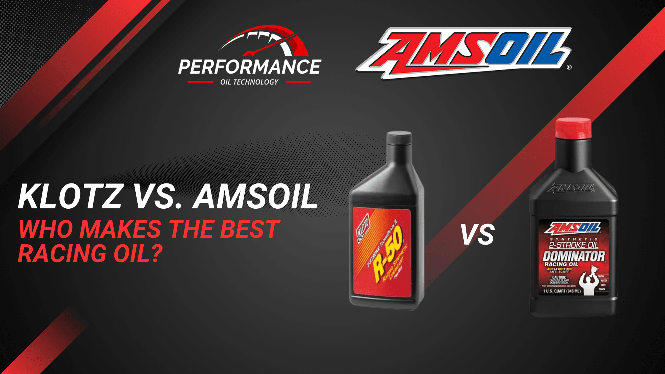 Klotz vs AMSOIL: Who makes the best racing oil?