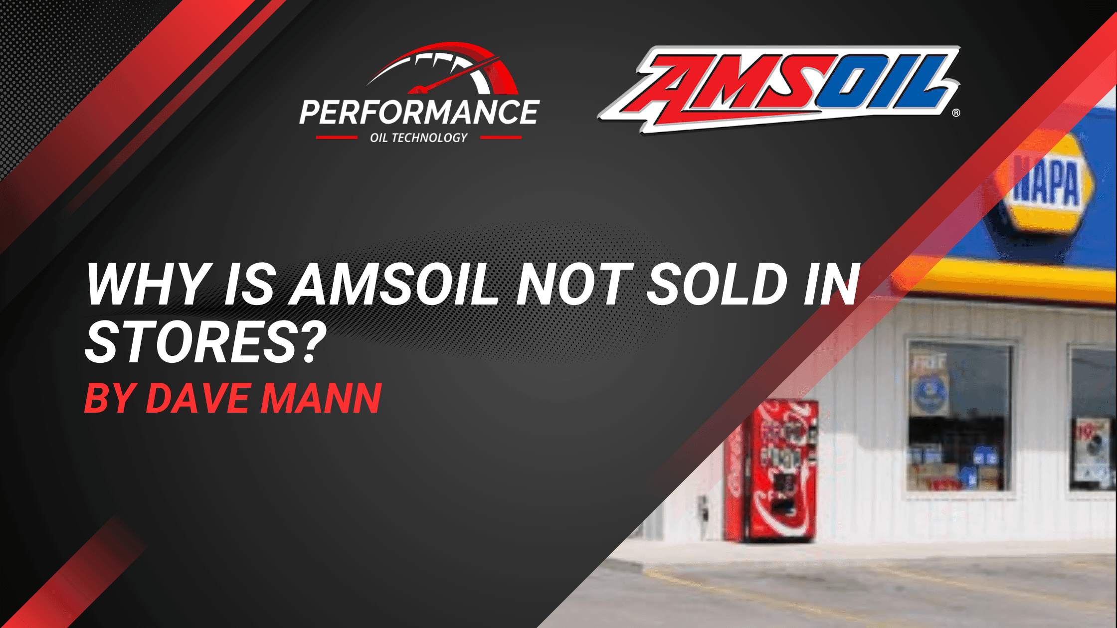 Who sells AMSOIL and why isn't it in stores?